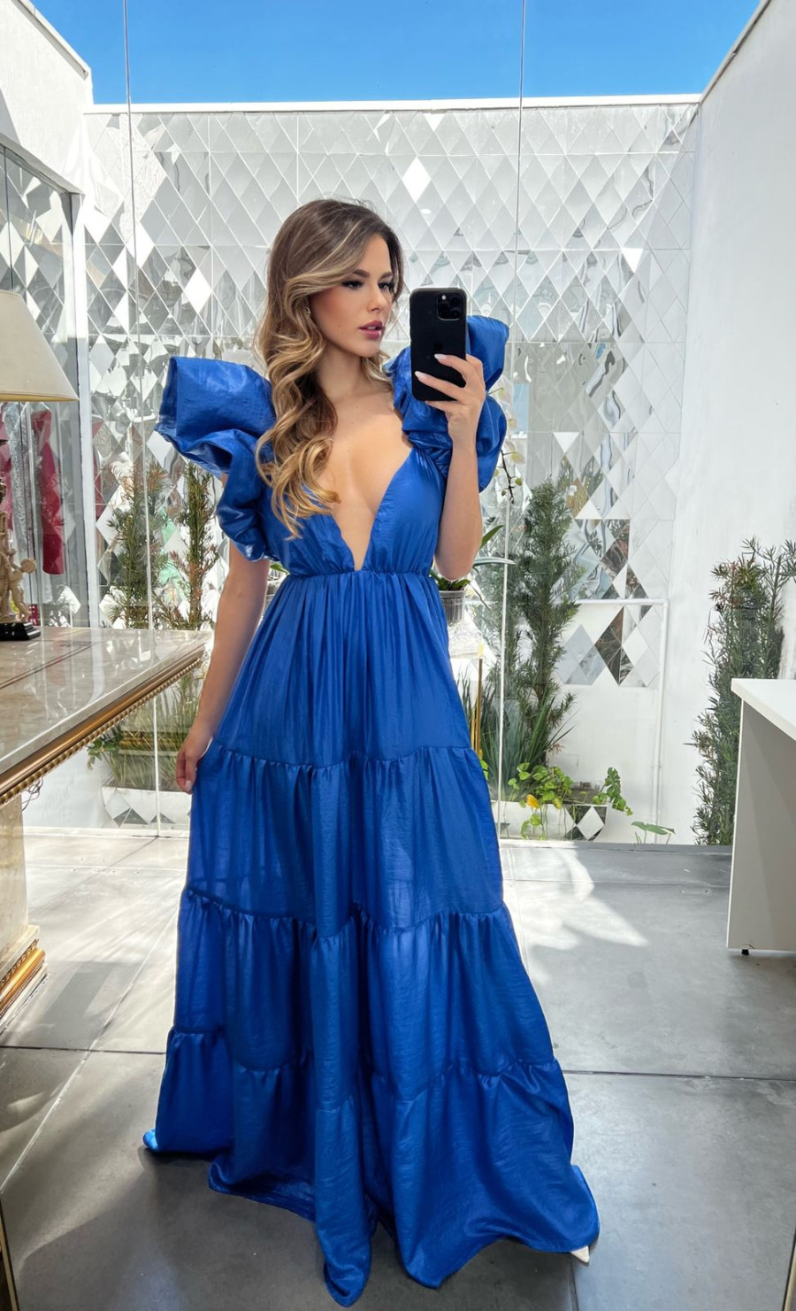 Vestido Maysa Azul Bic