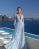 Vestido Longo Grace Cristal Azul Serenity