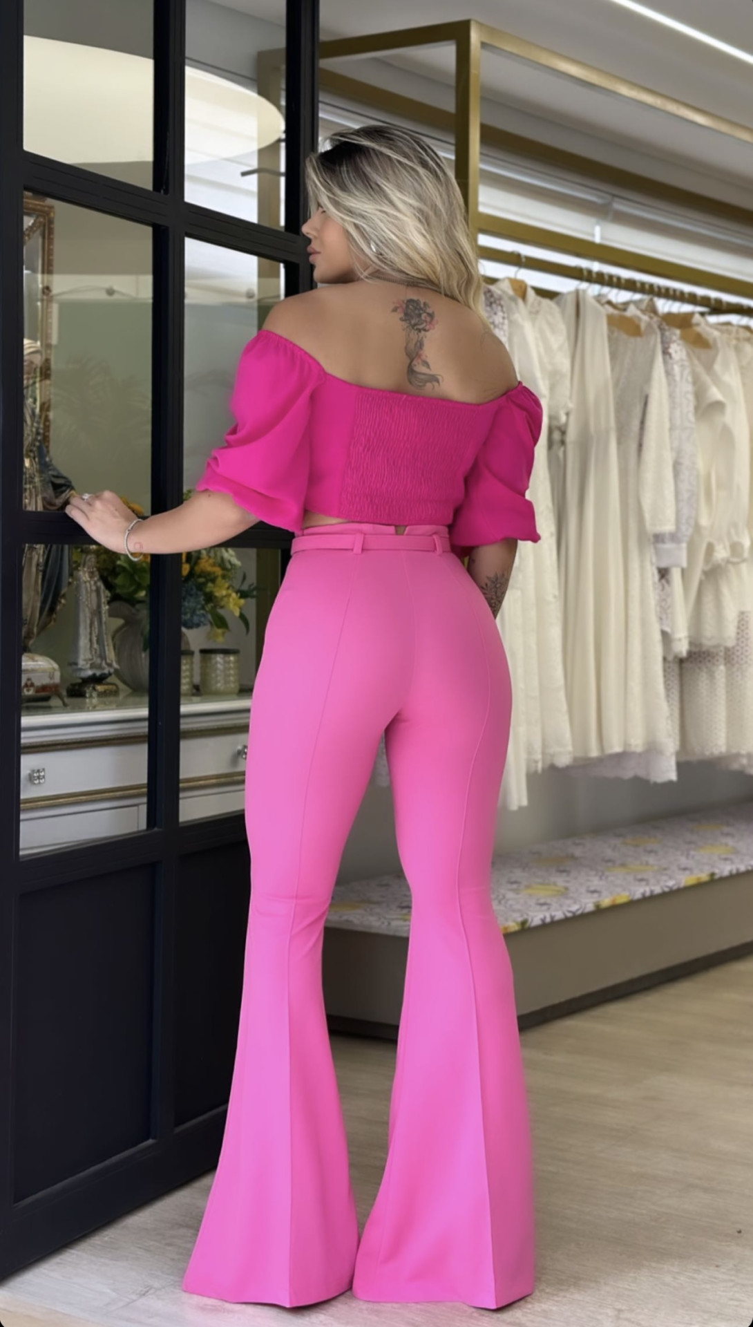 Calça Flare Jordana Pink - Voga Brand