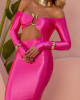 Vestido Yany Midi Pink