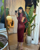 Vestido Blanca Midi Marsala