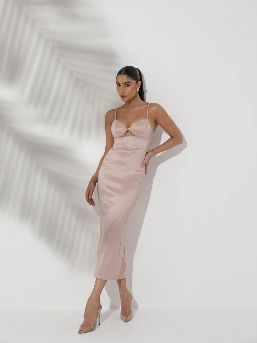 Vestido Nayla Midi Nude