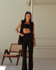 Conjunto Beatrice Flare Preto