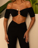 Conjunto Top Debbie Preto