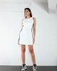 Vestido Basic Summer Track Off White