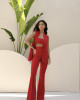 Conjunto Beatrice Flare Vermelho