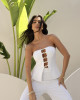 Conjunto Corset Trellis Off White