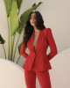 Blazer Spencer Trellis Vermelho