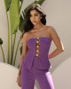 Conjunto Corset Trellis Roxo