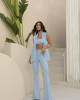 Conjunto Beatrice Flare Azul