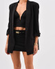 Blazer Artemis Alongado Preto