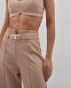 Conjunto Trellis Top E Calça Pantalona Nude