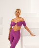 Conjunto Top Debbie Roxo