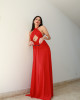 Vestido Vellany Longo Vermelho