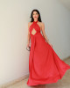 Vestido Vellany Longo Vermelho