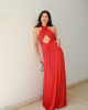 Vestido Vellany Longo Vermelho