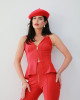 Conjunto Dakota Flare Vermelho