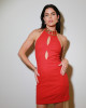 Vestido Carolyn Longo Vermelho