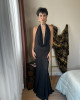 Vestido Aimee Longo Preto