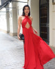 Vestido Vellany Longo Vermelho