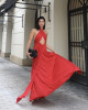 Vestido Vellany Longo Vermelho