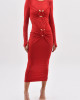 Vestido Lohan Midi Vermelho