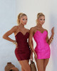 Vestido Folhas De Luiza Pink