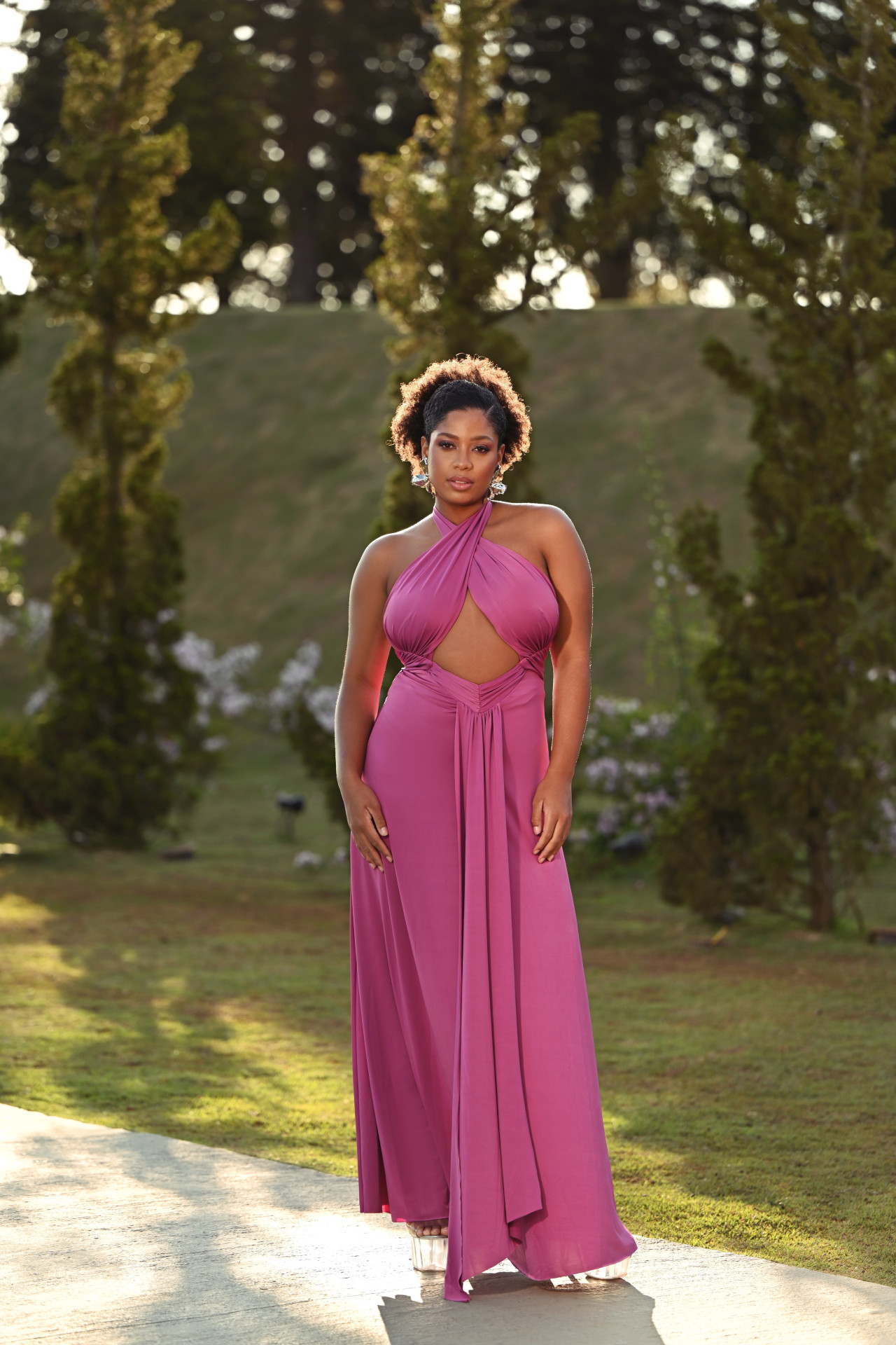 Vestido Vellany Longo Fúcsia Vestido Vellany Longo Fúcsia