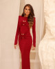 Vestido Lohan Midi Marsala