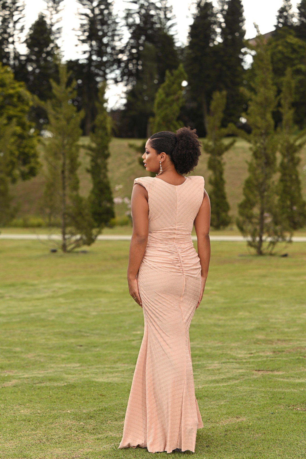 Vestido Siana Longo Rosé Vestido Siana Longo Rosé