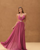 Vestido Rosali Longo Fúcsia Vestido Rosali Longo Fúcsia