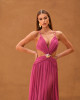 Vestido Rosali Longo Fúcsia Vestido Rosali Longo Fúcsia