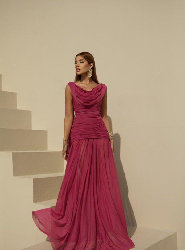 Vestido Mil Formas Tânia Longo Pink