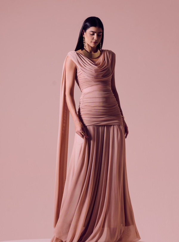 Vestido Mil Formas Tânia Longo Rosé