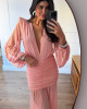 Vestido Leika Longo Rosé