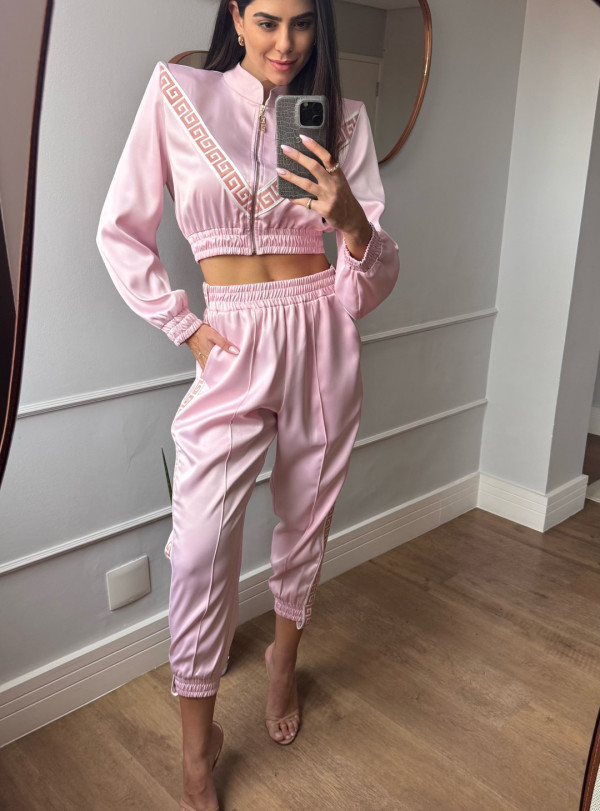 Vestido Leika Longo Rosé Vestido Leika Longo Rosé