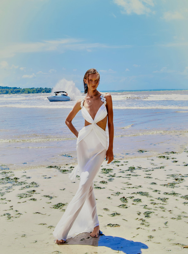 Vestido Harriet Longo Off White