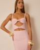 Vestido Lady Midi Rosa
