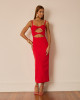 Vestido Lady Midi Vermelho